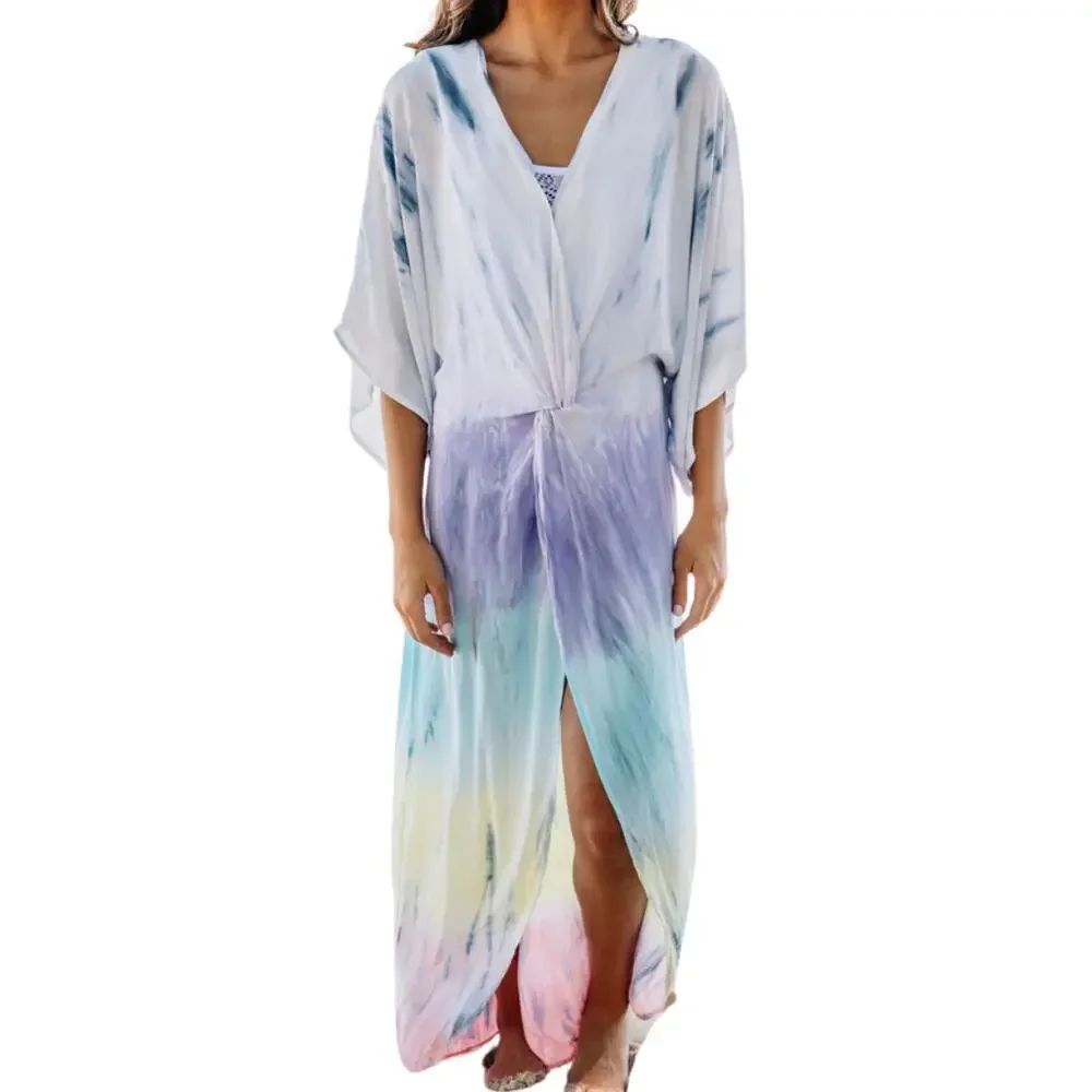 Surf Gypsy: Boho Beauty Tie Dye Maxi Cover-up EUC Size M